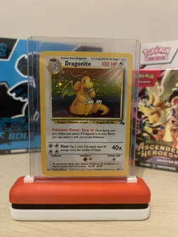 4/62 Fossil Holo Dragonite LP/NM Vintage Pokemon Card - Image 1