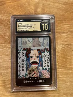 One Piece Kingdoms of Intrigue Don!! Card Alt Art Foil CGC Pristine 10 Japanese - Image 1