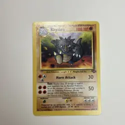 RHYDON 45/64 Jungle Pokemon Card LP - Image 1