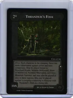 Thranduil's Folk - Middle Earth CCG card (1997 ICE) MECCG The Lidless Eye LotR - Image 1