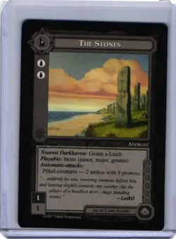 The Stones - Middle Earth CCG card (1997 ICE) MECCG Lidless Eye Site LotR - Image 1