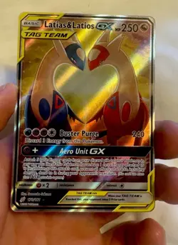 Latias & Latios GX 170/181 Alternate Art Team Up Love Birds Pokemon Card - Image 1