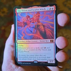 MTG Marvel Super Heroes - Vision and Scarlet Witch Mythic Foil EN 0707 - Image 1