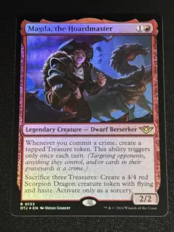 MTG Outlaws of Thunder Junction Magda, the Hoardmaster Foil 0133 Rare - Image 1