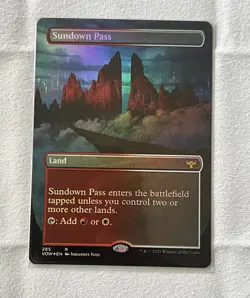 Sundown Pass Innistrad: Crimson Vow (Borderless, #285) FOIL NM!! - Image 1