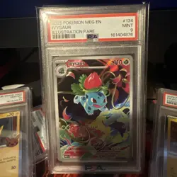 2025 Pokemon Meg En Ivysaur #134 Illustration Rare PSA 9 Mint - Image 1