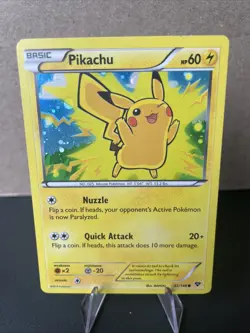 ⚡ Pikachu 2014 MOVIE PROMO ⚡ / HOLO RARE Pokemon 42/146 / MP - Image 1