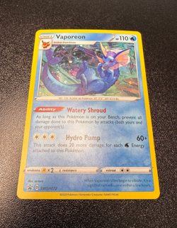 Pokemon Vaporeon - SWSH072 - Black Star Promo - Ultra Rare Holo - NEAR MINT - Image 2