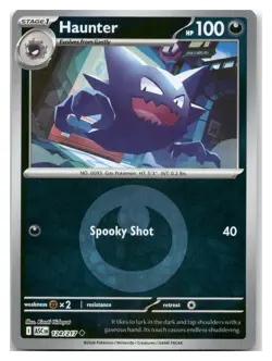 Haunter (Energy Symbol Pattern) 124/217 Ascended Heroes Pokemon Reverse Holo NM - Image 1