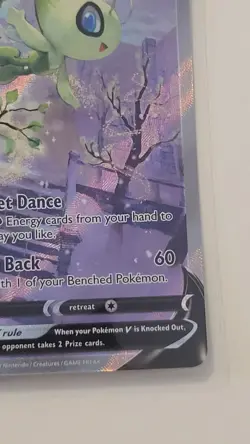 Pokemon Celebi v 245/264 Alt Art Ultra Rare Fusion Strike 2021 NM Condition - Image 2