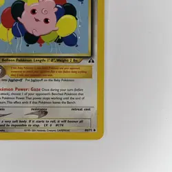 Pokemon Igglybuff 40/75 Neo Discovery Uncommon Basic 2001 Regular English - Image 4