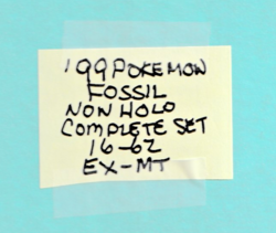 1999 Pokemon FOSSIL Complete Non Holo Set 16-62 IN ALBUM All EX-MT - Image 1