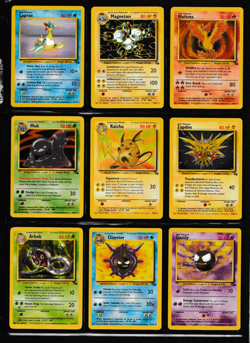 1999 Pokemon FOSSIL Complete Non Holo Set 16-62 IN ALBUM All EX-MT - Image 5