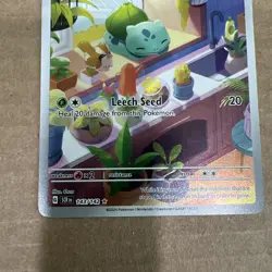 Bulbasaur 143/142 Sv07 Stellar Crown Illustration Rare Holo Full Art - Image 3
