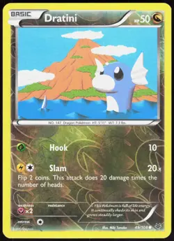 Roaring Skies Dratini 49/108 Common Pokemon Reverse Holo LP - Image 1