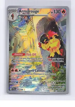 Armarouge 203/198 Illustration Rare Scarlet & Violet Pokemon Near Mint - Image 1