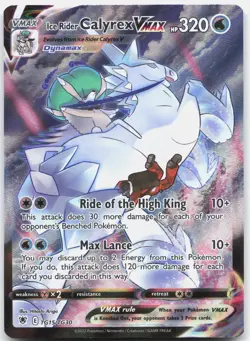 Ice Rider Calyrex VMAX TG15/TG30 Holo Astral Radiance Trainer Gallery Pokemon NM - Image 1