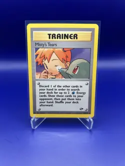 Pokemon TCG Misty's Tears 118/132 Gym Challenge Trainer English LP - Image 1