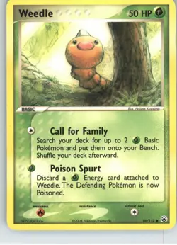 Weedle 86/112 Common FireRed & LeafGreen Pokemon Lightly Played - Image 1