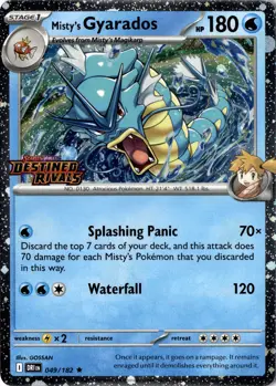 Misty's Gyarados (Prerelease) Rare Miscellaneous Cards & Products 049/182 NM - Image 1