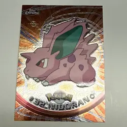 Pokemon Topps TV Animation Edition Chrome Holo Foil 2000 Nidoran #32 LP+ - Image 1