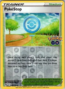 PokeStop 068/078 Pokemon GO Pokemon Reverse Holo Near Mint - Image 1
