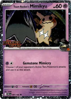 Team Rocket's Mimikyu (Prerelease) Uncommon Miscellaneous Cards & Products 087/1 - Image 1