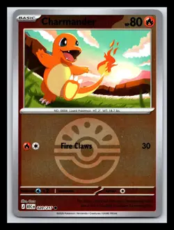 Pokemon TCG Charmander Reverse Holo ASC 020/217 - Image 1