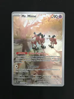 The Pokemon Company Mr. Mime 179/165 Sv: Scarlet & Violet 151 IR Holo ENG 90HP - Image 1