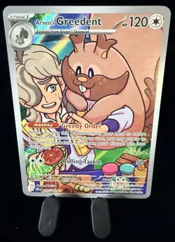 Arven's Greedent 205/182 Illustration Rare Destined Rivals Pokemon Near Mint - Image 3