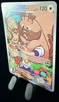 Arven's Greedent 205/182 Illustration Rare Destined Rivals Pokemon Near Mint - Image 4