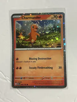 Charmander 004/165 - Pokemon TCG Scarlet Violet 151 - Cosmos Holo - Image 1