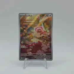 The Pokemon Company Stufful 154/132 ME01 Illustration Rare Holo Eng Basic 70 HP - Image 1