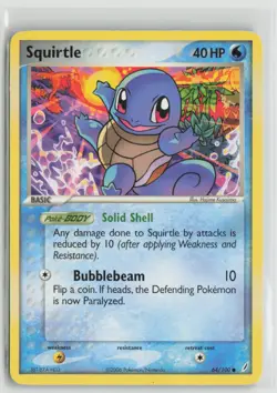 Squirtle 64/100 Common Crystal Guardians Pokemon Moderately Played - Image 1