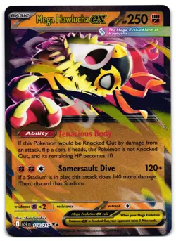 Mega Hawlucha ex 116/217 - 🌊 Ascended Heroes Double Rare Pokemon TCG 🖤 - NM - Image 1