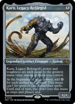 MTG English Karn, Legacy Reforged (Foil Etched) NM Foil - Image 1