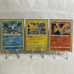 Articuno 024/078, Moltres 012/078, Zapdos 029/078 Rare Holo Set Pokemon Go Cards - Image 1