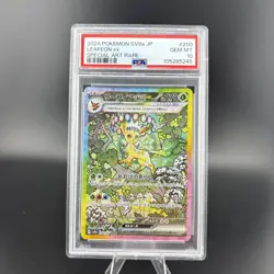 PSA 10 Leafeon ex SAR 200/187 SV8a Terastal Fest ex - Pokemon Card Japanese 2024 - Image 1