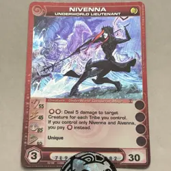 Chaotic Card Nivenna Underworld Lieutenant Rare Creature - Min Energy - NM - Image 1