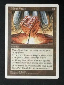MANA VAULT Magic The Gathering 5th Edition 1997 LP!!!🔥🔥🔥 - Image 1