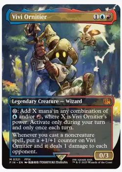 2025 MTG Magic The Gathering Final Fantasy Vivi Ornitier Borderless #0321 NM - Image 1