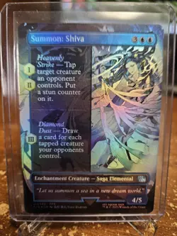 Magic: The Gathering Final Fantasy Summon SHIVA Borderless FOIL - Image 1