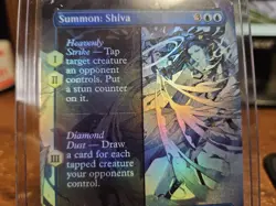 Magic: The Gathering Final Fantasy Summon SHIVA Borderless FOIL - Image 2