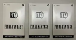 Magic The Gathering Final Fantasy Collector Booster Pack 3 Pack Lot Sealed - Image 1