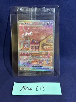 Mew ex SVP 053 Pokemon TCG Scarlet Violet 151 Black Star Promo Full Art SEALED - Image 1