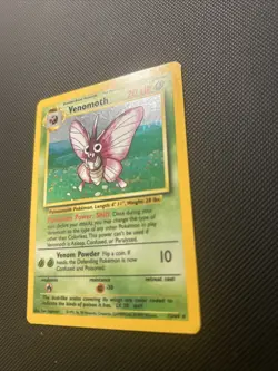 Venomoth Jungle 13/64 Pokemon Holo Rare 1999 WOTC Vintage LP Lightly Played TCG - Image 2