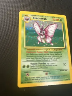 Venomoth Jungle 13/64 Pokemon Holo Rare 1999 WOTC Vintage LP Lightly Played TCG - Image 3
