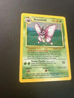 Venomoth Jungle 13/64 Pokemon Holo Rare 1999 WOTC Vintage LP Lightly Played TCG - Image 4