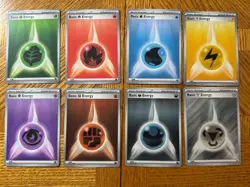 2025 Pokemon Black Bolt English BLK EN Basic Energy Set (8) 017-024 - Image 1