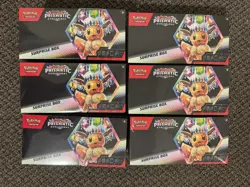 Pokemon Prismatic Evolutions x6 Surprise Box - Scarlet & Violet LOT OF 6 BOXES - Image 1